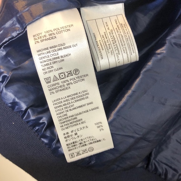 TOMMY BAHAMA Knit Raglan Sleeve Puffer Jacket Navy Blue - Picture 13 of 14